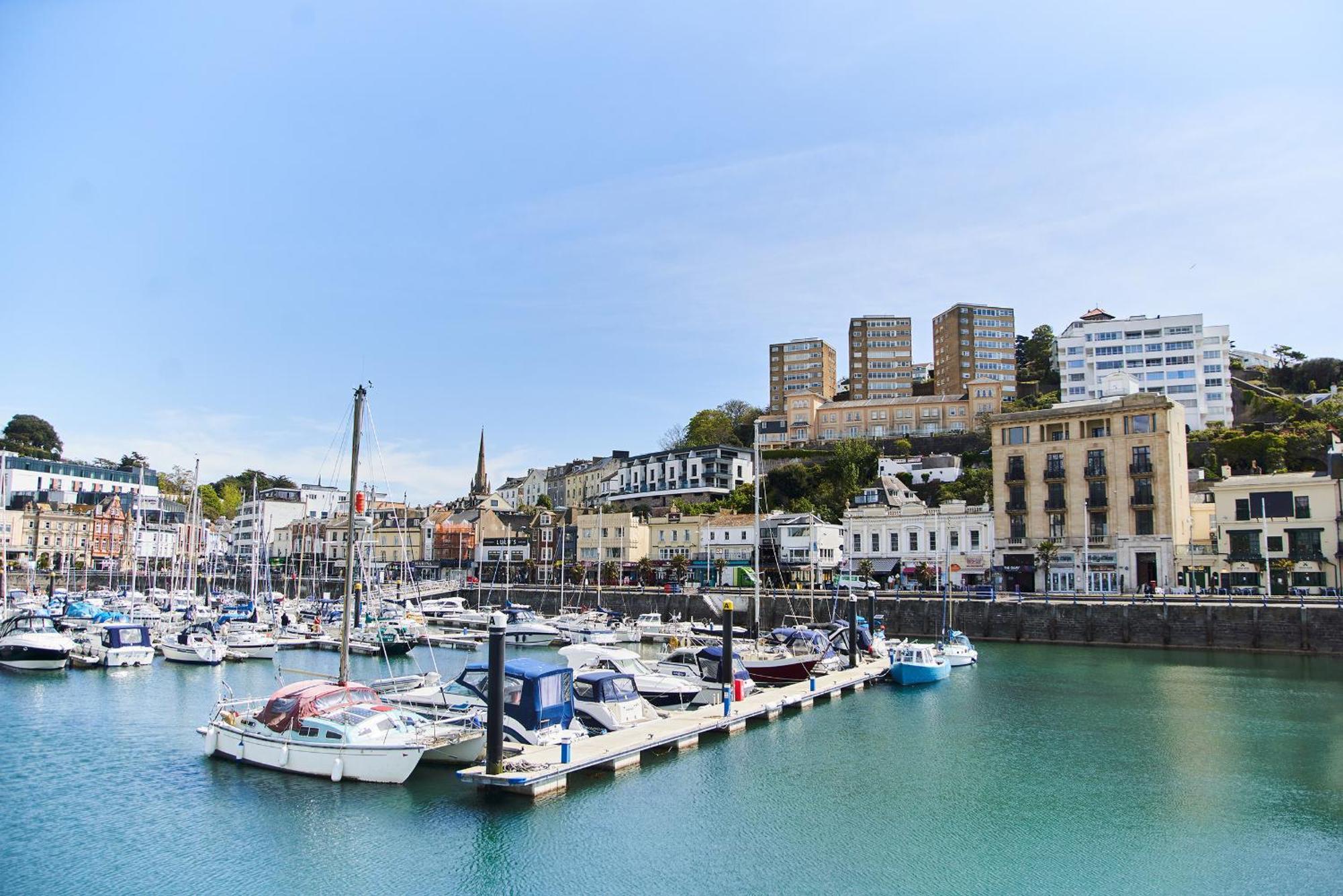 Harbour Breeze - Contemporary Waterside Bolthole On Torquay'S Iconic Marina Lägenhet Exteriör bild
